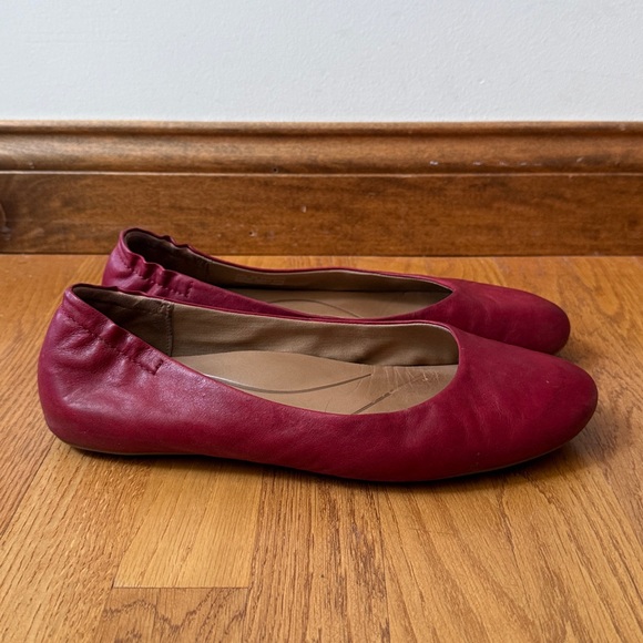 Dansko Mollie Leather Ballerina Flats Garnet Red EU 42 US 11.5-12 - Picture 2 of 10